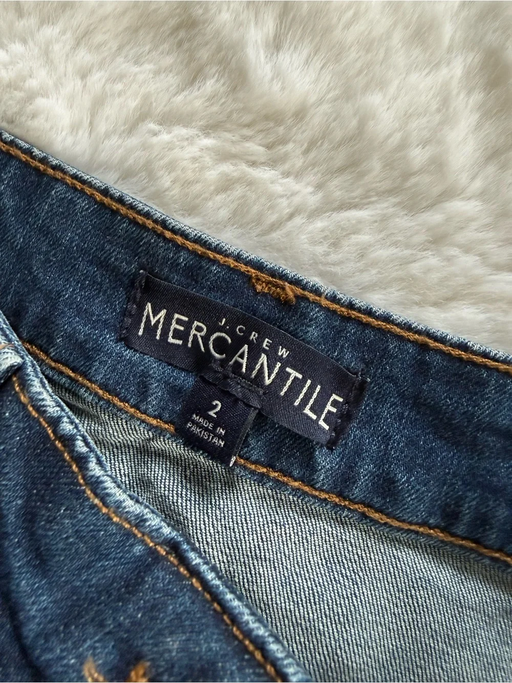 J. Crew Denim Button-Front Denim Mini Skirt